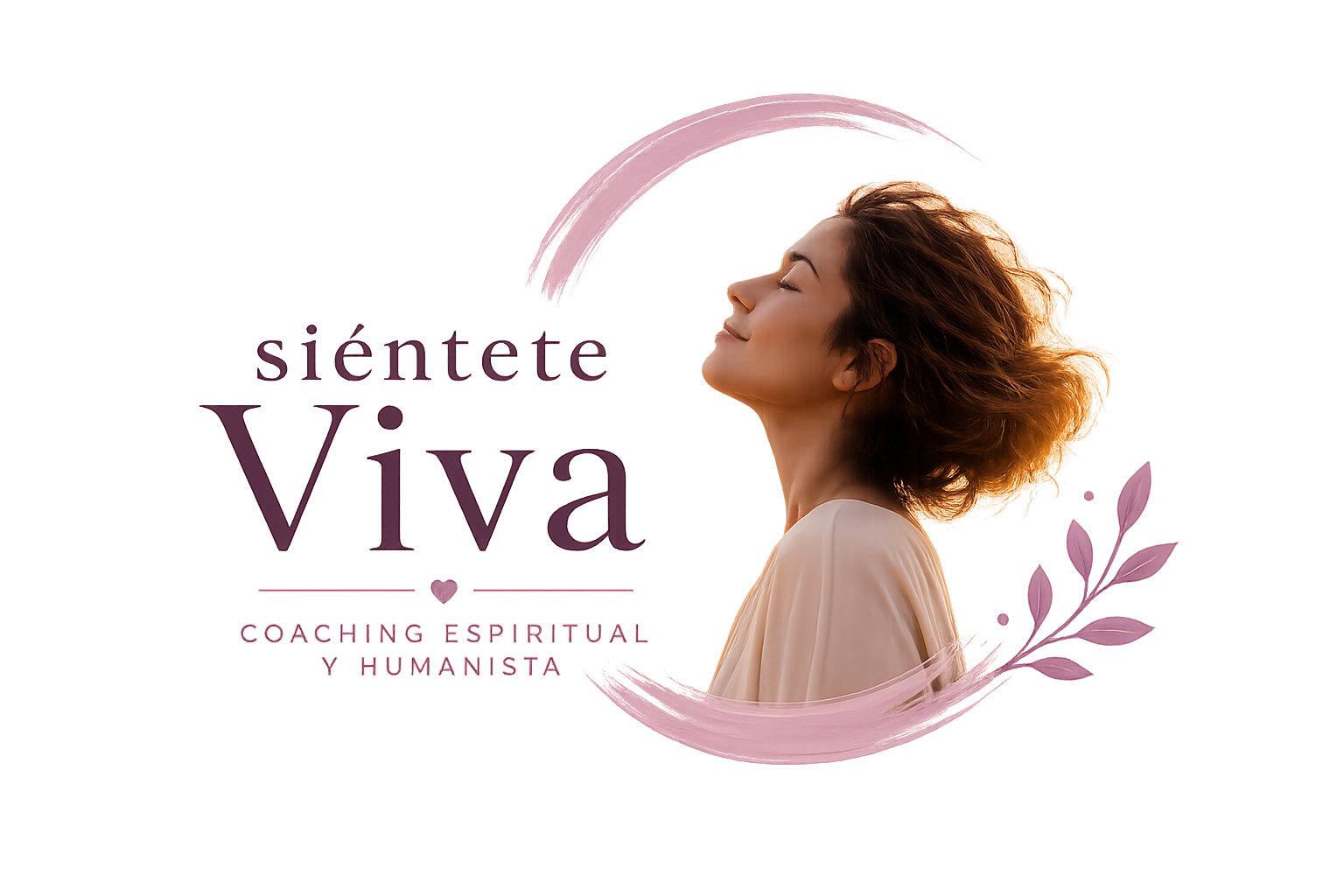 Mujer respirando en calma